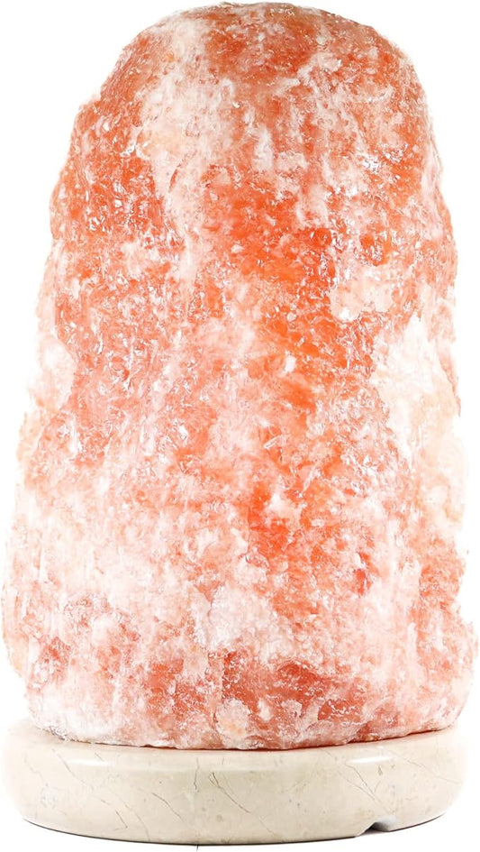 Himalayan Secrets X-Large Salt Lamp with Marble Base - Natural Pink Crystal - Dimmer Cord and Bulb Included (44-55 LBS)