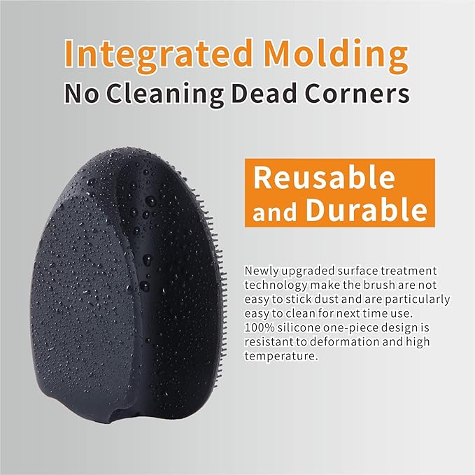 Silicone Face Scrubber,Soft Face Cleansing Brush,Face Pore Blackhead Remover Exfoliator for Face Nose Deep Cleansing Massage Makeup Removal for All Kinds of Skin Care Men Women