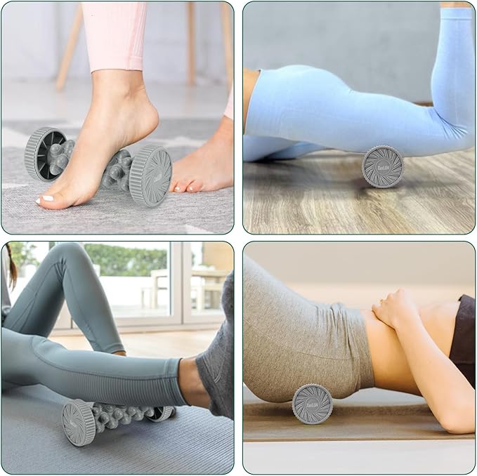 Foot Roller Massager for Plantar Fasciitis Relief, Manual Deep Tissue Foot Massager for Circulation, Pain Relief, Reflexology Trigger Point Therapy Feet Massage Roller for Arch, Heel Recovery