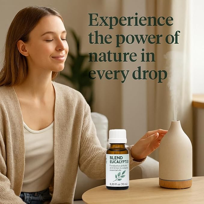 Eucalyptus Essential Oil 100% Pure – One Arome Eucalyptus Oil for Diffuser, Aromatherapy & Massage – Natural Therapeutic Grade (10 ml (Pack of 2), Blend)