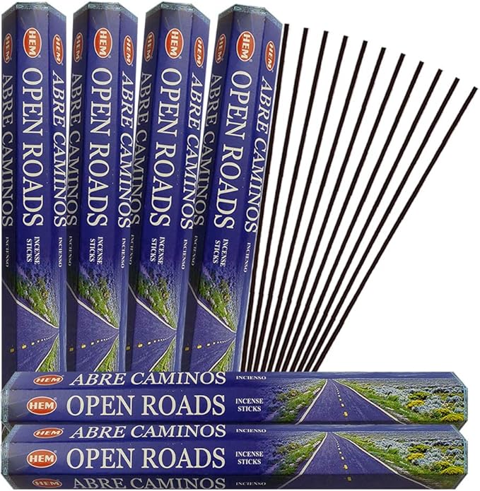 Open Roads Incense Sticks and Incense Stick Holder Bundle Insence Insense Hem Incense Sticks