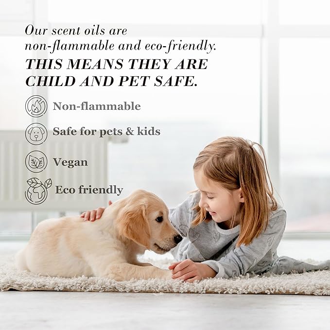 AromaPlan Hotel Scents Fall Woods 5 Fl Oz (148ml), Home Luxury Aroma & Hotel Fragrance Diffuser Oil- Hotel Diffuser Oil for Aromatherapy- USA Made, Bigger Bottle, Bolder Aroma & Longer Lasting