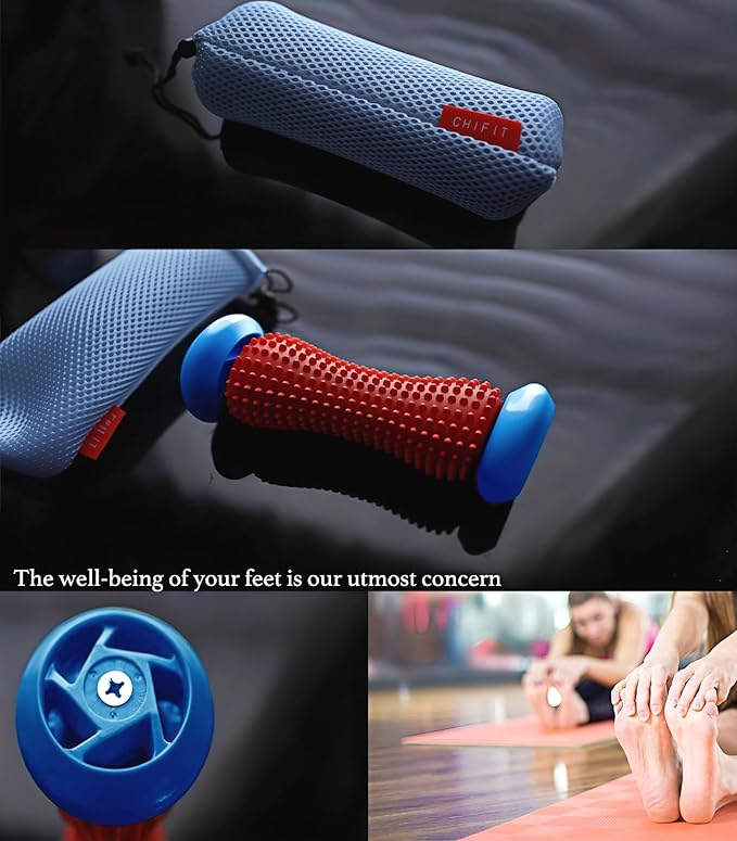Portable Plantar Fasciitis Massager Foot Roller, an Effective Deep Tissue Muscle Massager and Foot Pain Relief Tool, Ideal as a Relaxation Gift and Reflexology for Nerve Relaxation