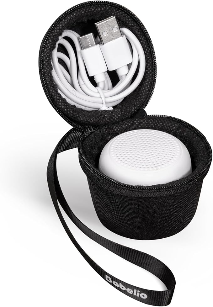 Babelio Portable Travel Case for Babelio Pocket Mini White Noise Machine, Double Stitch Zipper - Perfect for Traveling (CASE ONLY - Textile Black)