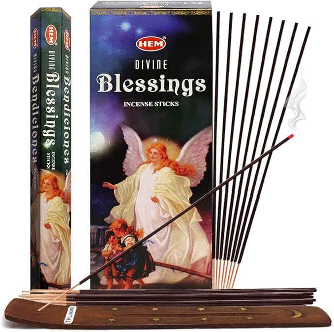 Divine Blessings Incense Sticks And Incense Stick Holder Bundle Insence Insense Hem Incense Sticks