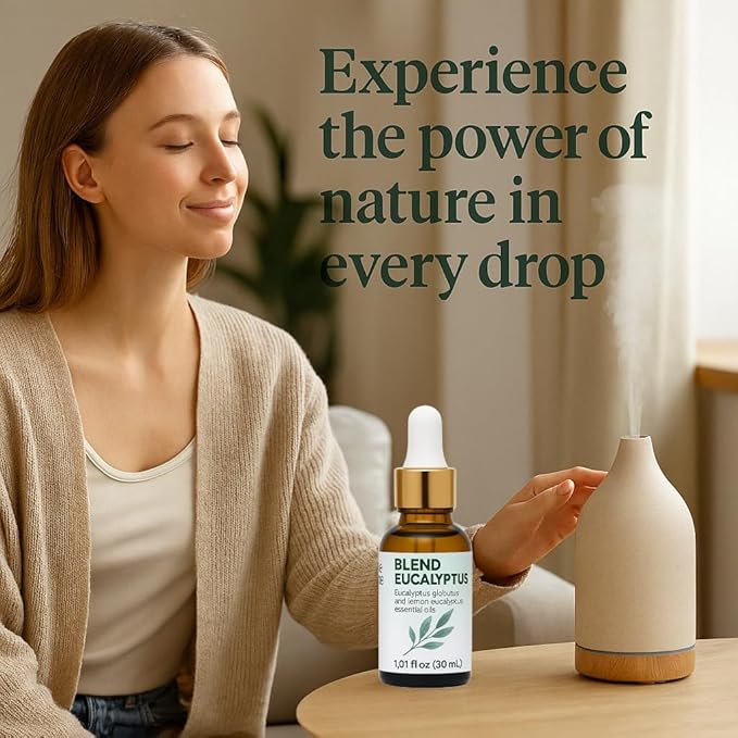Eucalyptus Essential Oil 100% Pure – One Arome Eucalyptus Oil for Diffuser, Aromatherapy & Massage – Natural Therapeutic Grade (30 ml (Pack of 2), Blend)