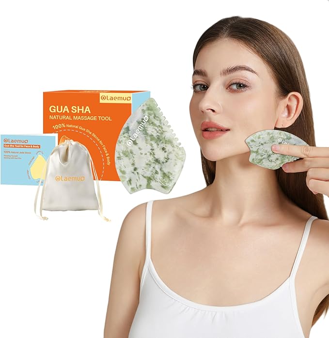 Gua Sha Facial Tools Body Massager,Lymphatic Drainage,Sculpting,Lifting,de-Puff Tool,Full Body Massage Tool for Face/Neck/Shoulder/Back/Leg,Beauty Tools Accessories