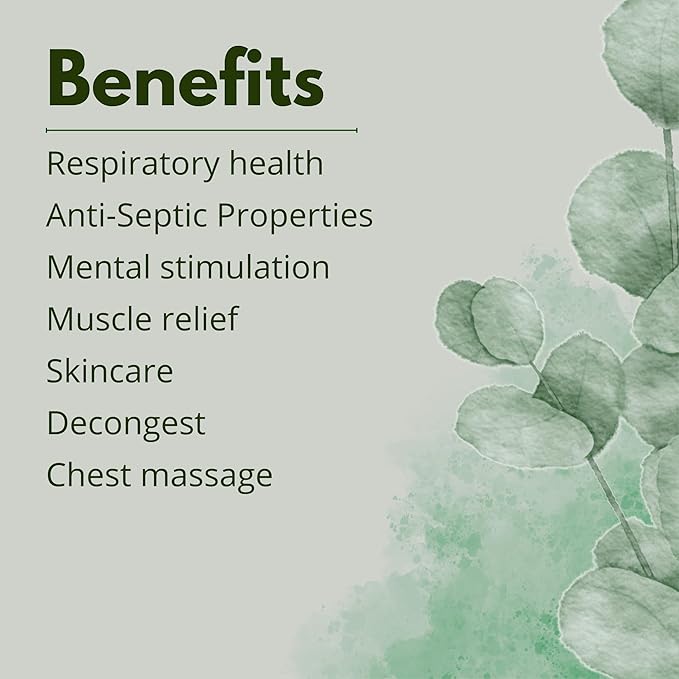 Eucalyptus Globulus Essential Oil by One Arome | Crisp Herbal Scent for Diffusers, Massage (Dilute), Cleaning & Linen Refresh | Pure, Undiluted, Steam-Distilled (Pack of 2-1.0 Fl Oz)