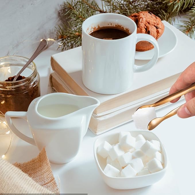 JCREN 12 Pcs Small Serving Tongs, 4" Rose Gold Appetizer Tongs for Parties & Catering, Food-Grade 304 Stainless Steel