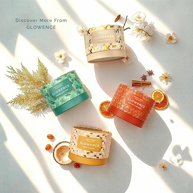 Luxury Pine Scented Candle - Housewarming Christmas Candle for Home - Elegant Gift for Women & Men - Large 3 Wick Jar Candle - 100% Natural Soy Wax - Up to 40 Hours Burning Time