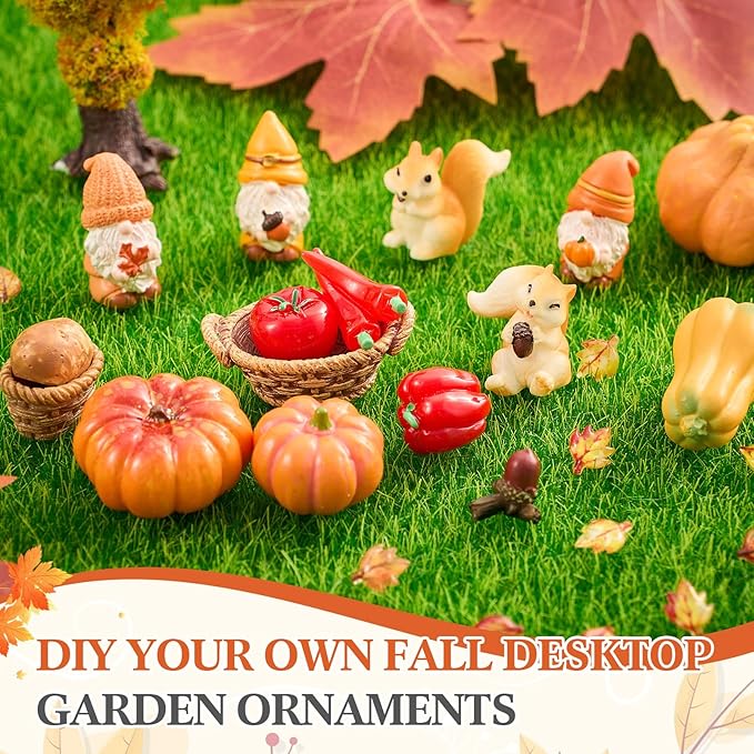 Soulchen Zen Garden Kit for Desk Decor Christmas Sand Zen Garden Gifts Mini Sandbox Set with Black Wooden Tray, Sand, Tools & Accessories Japanese Gifts for Meditation Room Office Home(Fall)