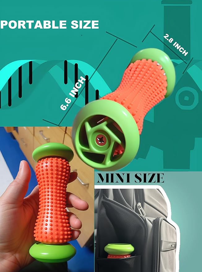 Reflexology Foot Massager Tool, Plantar Fasciitis Relieve Diabetic Neuropathy,Acupressure Trigger Point Therapy, Heel Arch Arthritis