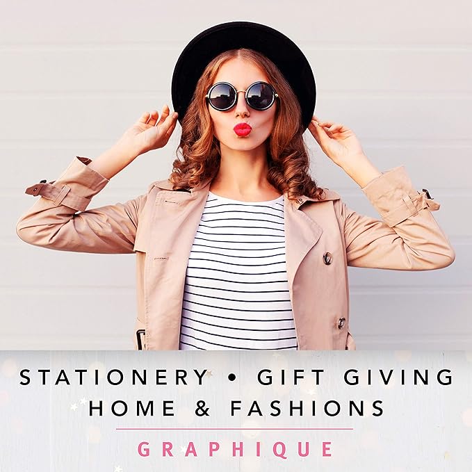 Graphique Hardbound Spiral Journal | Heart of Gold Pink Stripe Design | Premium Paper | Notebook | Diary | Lists | Record Month and Date | Great Gift | 160 Ruled Pages | 6.25” x 8.25”