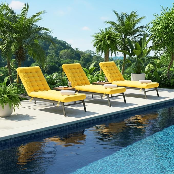 Long Floor Cushion Large Floor Cushion with Brushed Cotton 74.8 x 27.5 x 3.15 in Jumbo Lounger Pillow for Outdoor Indoor Bay Window Meditation Yoga Reading Sleeping(Yellow)