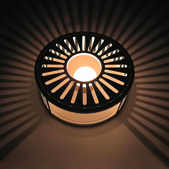 Creano White Design Stainless Steel Teapot Warmer with Tea Light Holder - Stable Rattles Not - Rechaud Suitable for All Teapots