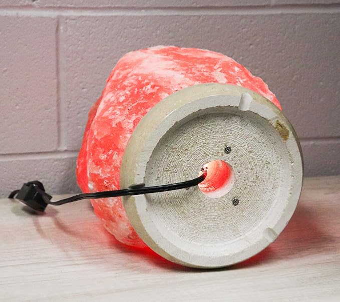 Himalayan Secrets X-Large Salt Lamp with Marble Base - Natural Pink Crystal - Dimmer Cord and Bulb Included (55-66 LBS)