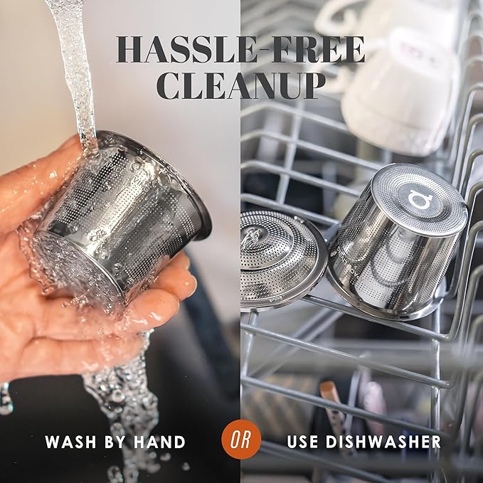 Tea Infuser (Set of 2) with Tea Scoop and Drip Dray - Ultra Fine Tea Strainer for Loose Leaf Tea - Stainless Steel Tea Steeper for a Superior Brewing Experience