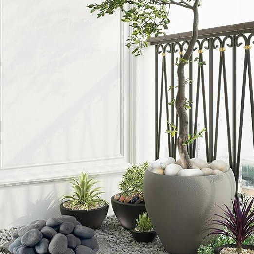 Large River Rocks for Landscaping 20lbs, 2-3 Inch Big Black Pebbles, Hand-Picked Premium Stones for Garden Design, Fish Tank, Flower Pots, Pathways and Backyard