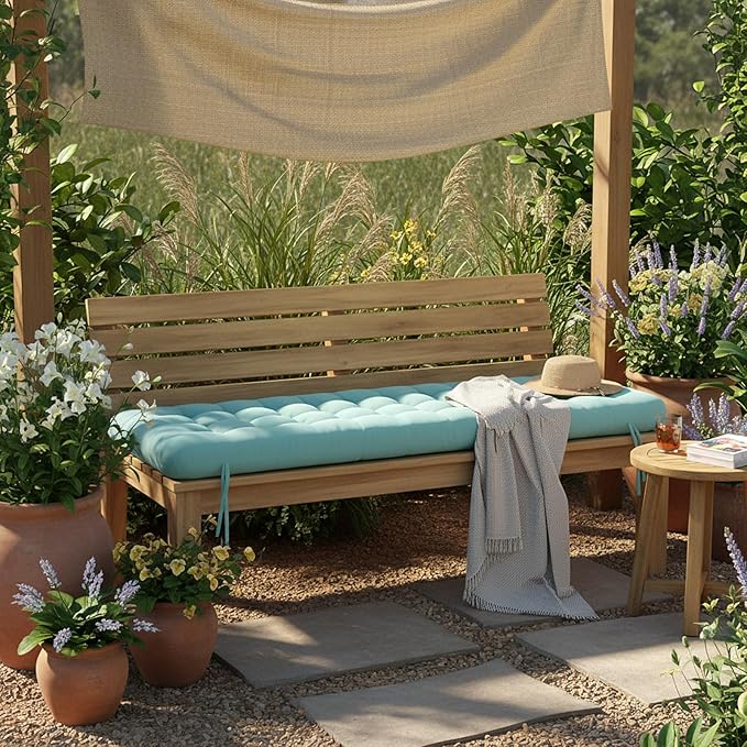 Long Floor Cushion Large Floor Cushion with Brushed Cotton 74.8 x 27.5 x 3.15 in Jumbo Lounger Pillow for Outdoor Indoor Bay Window Meditation Yoga Reading Sleeping(Cyan)