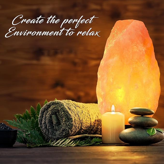 Himalayan Salt Lamp Multicolor with USB & Plastic Base – Hand-Carved Himalayan Salt Lamp for Home, Office, and Dorm Decor | LED Multicolor Salt Lamp for Relaxation, Ambiance, and Air Purification