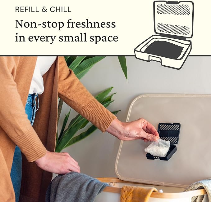 Fresh Wave Lemon Odor Eliminating & Deodorizing Packs | Bag of 6 & Fresh Pod Case | Safer Odor Relief for Small Spaces | Natural Plant-Based Odor Eliminator | Odor Absorbers for Home