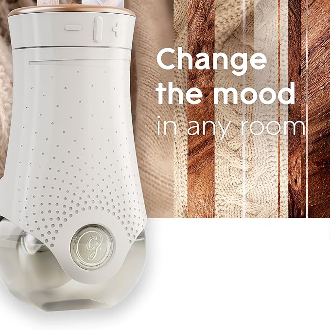 Glade PlugIns Refills Air Freshener, Scented and Essential Oils for Home and Bathroom, Cashmere Woods, 3.35 Fl Oz, 5 Count