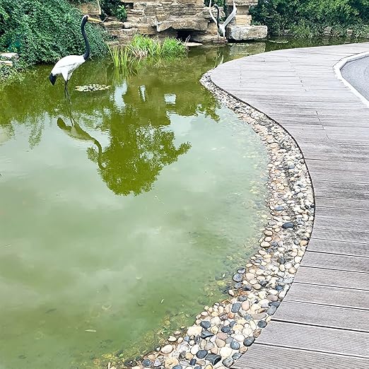 Pebbles for Indoor Plants, Mixed Color Polished River Rocks Decorative Stones for Garden, Aquarium, Vase Fillers, Outdoor Landscaping and Backyard(1-2 inch,40 Pounds)