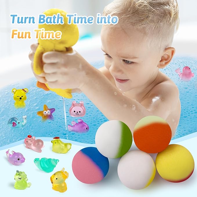 Bath Bombs for Kids with Toys Inside - 40 Pack Surprise Organic Natural Bath Bombs (Dino/Unicorn/Marine) Toddler Toys for Boys & Girls, Children's Birthday Christmas Gifts Set