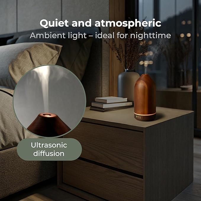 WALDWERK Diffuser (100ml) Made of Premium Acacia Wood - Essential Oil Diffuser for a Pleasant Indoor Atmosphere - Diffusers for Home - Aromatherapy Diffuser - Oil Diffuser