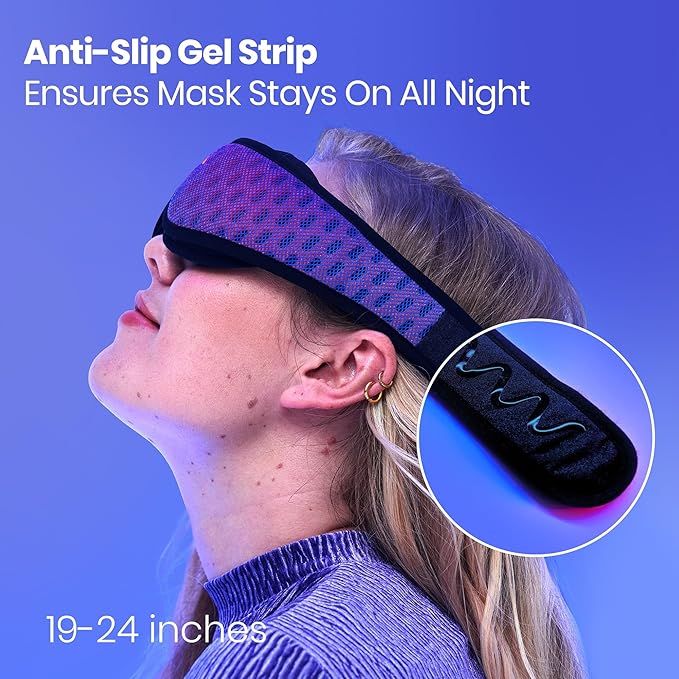 Manta Pro Sleep Mask - 100% Light Blocking Sleep Mask for Side Sleepers, Breathable and Comfortable, Spacious & Zero Pressure for Long Lashes, Perfect for Sleep/Travel/Nap/Shift Work