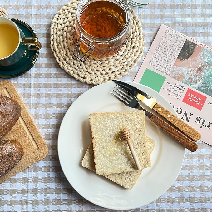 Wooden Honey Mixing Stirrer 3Pcs Mini Honey Dipper Sticks Honey Spoon